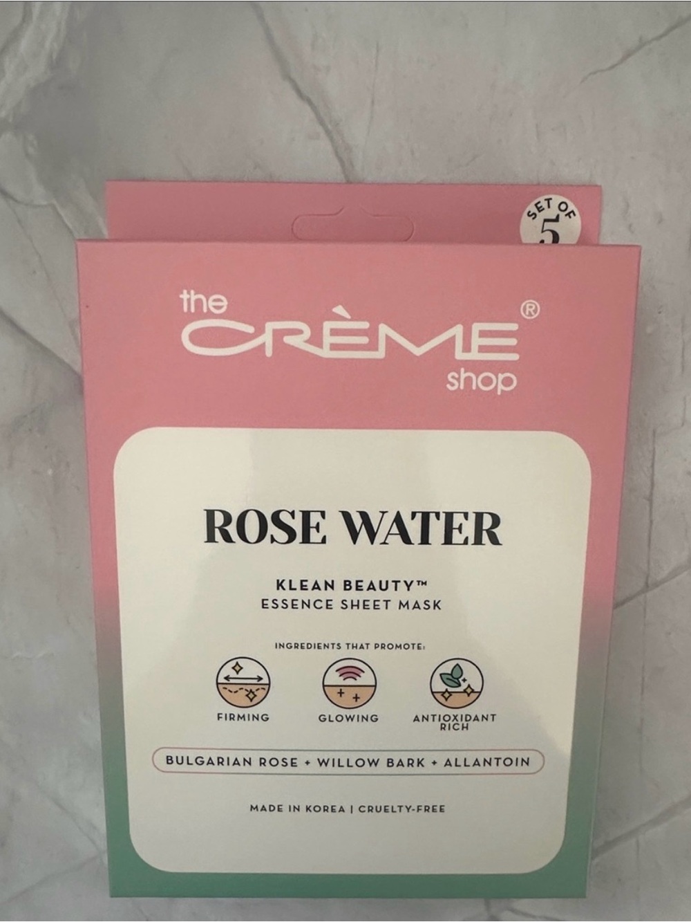 Rose Water Essence Sheet Mask